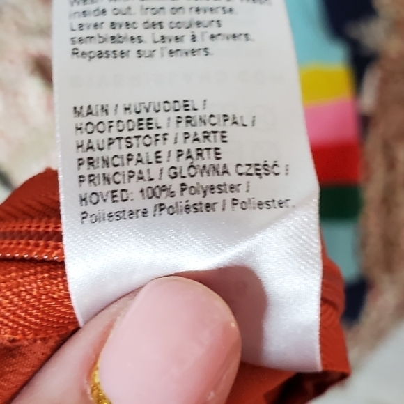 River Island Size 8 Jumpsuit in Orange Apricot Guc - Picture 7 of 7